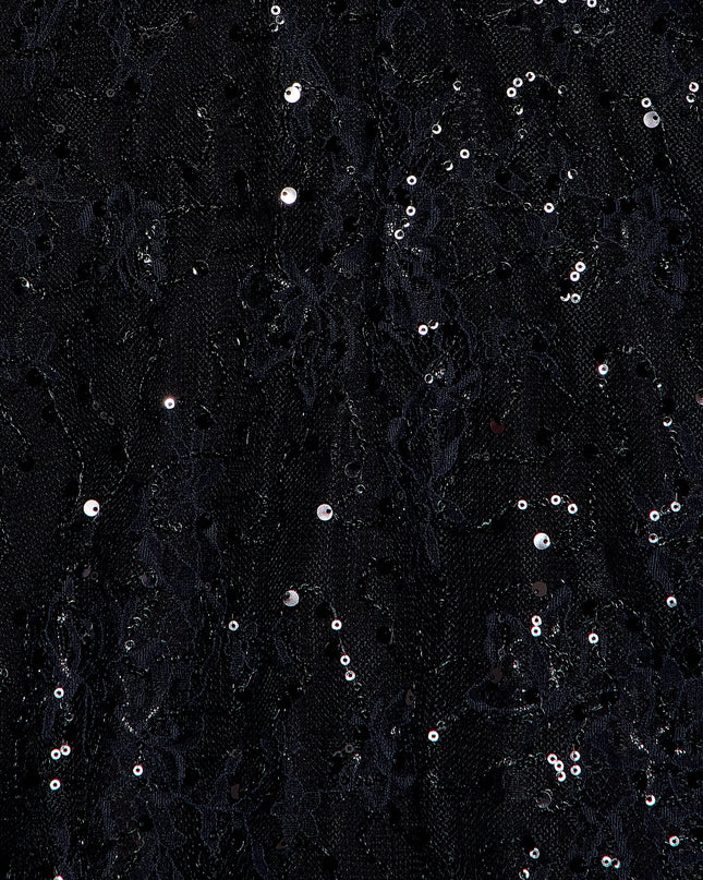 Marceline Cross Back Sequin Lace Dress
