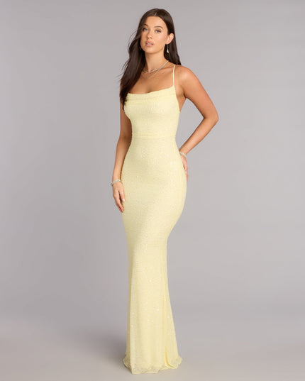 Meara Beaded Sequin Mermaid Formal Dress