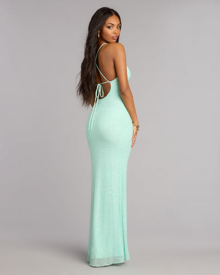 Meara Beaded Sequin Mermaid Formal Dress