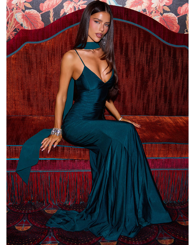 Auretta Chiffon Scarf Mermaid Formal Dress