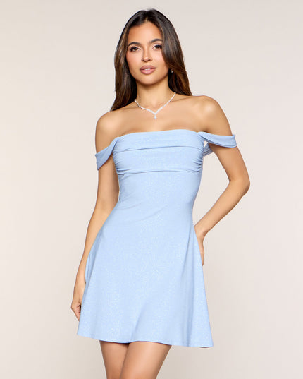 Sparkling Glitter A-Line Mini Dress