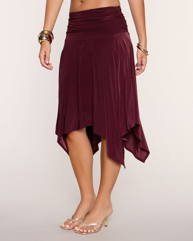 Trendy Moves Hanky Hem Midi Skirt
