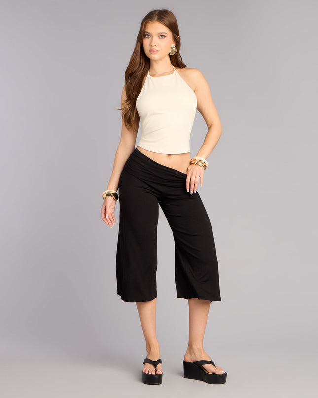 Effortlessly Cool Knit Gaucho Pants