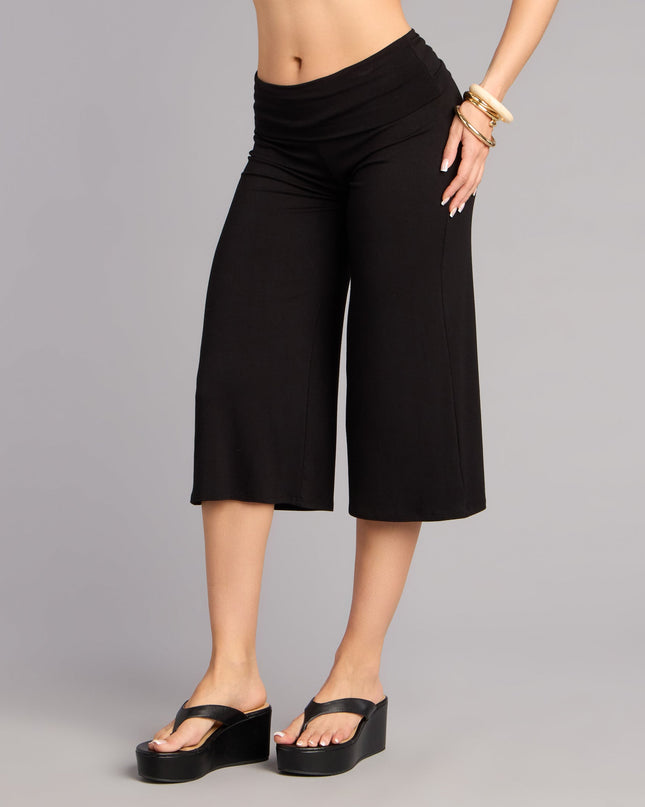 Effortlessly Cool Knit Gaucho Pants
