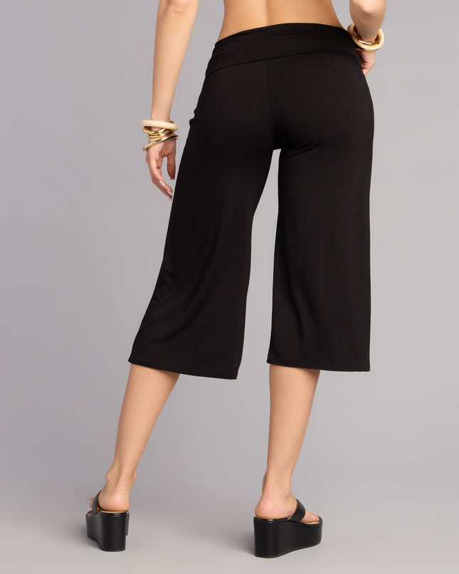 Effortlessly Cool Knit Gaucho Pants