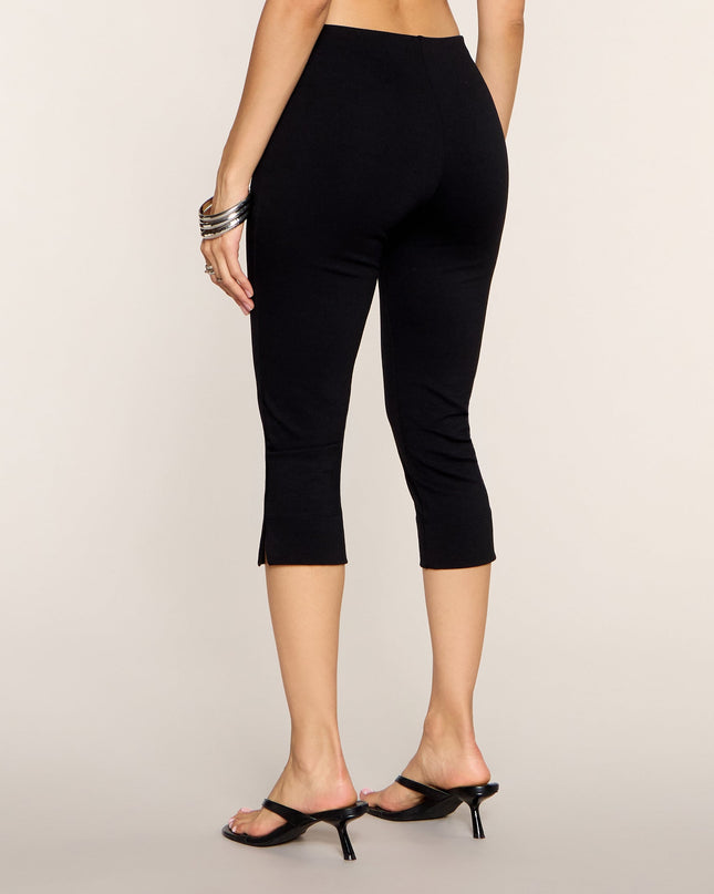 Cut It Short Mid Rise Ponte Capri Pants
