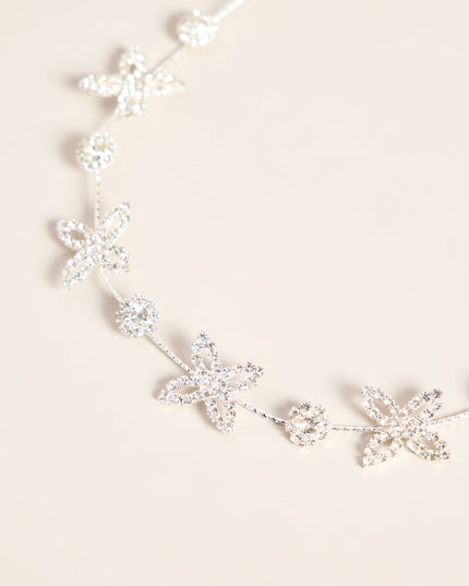 Flutter Trail Rhinestone Hair Vine