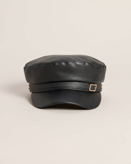 City Limits Faux Leather Cabby Hat