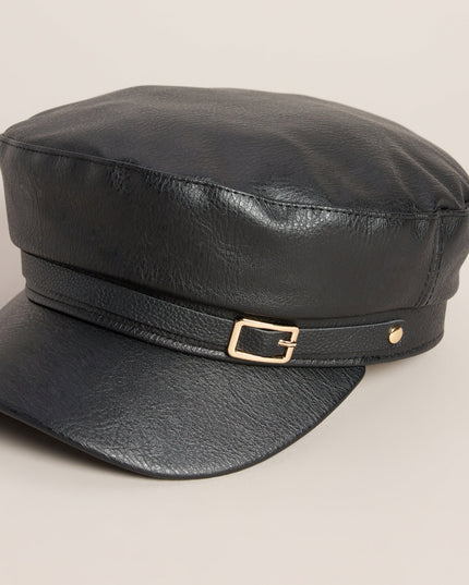 City Limits Faux Leather Cabby Hat