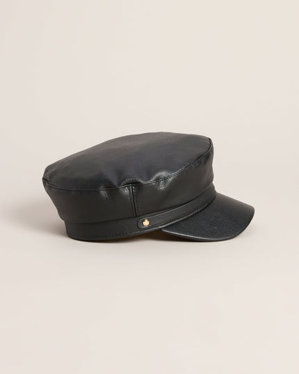 City Limits Faux Leather Cabby Hat