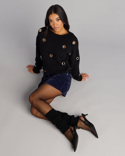 Stylish Layer Rib Knit Leg Warmers