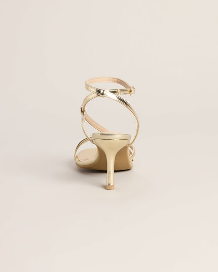 Pretty Little Plans Strappy Kitten Heels