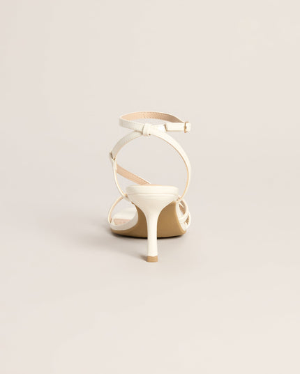 Pretty Little Plans Strappy Kitten Heels