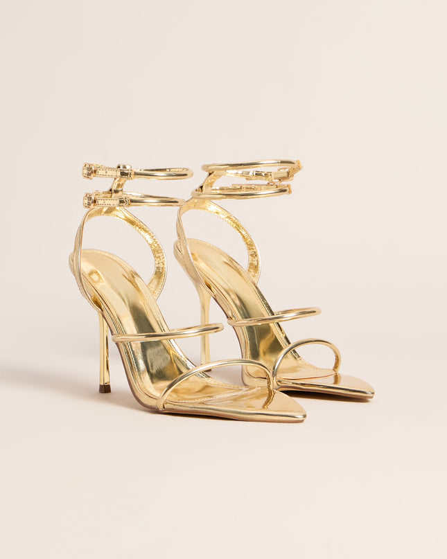 Double Take Multi-Strap Stiletto Heels